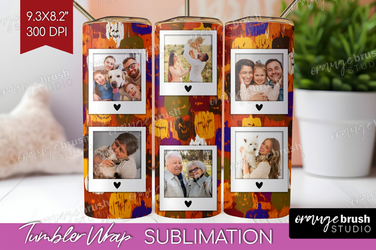 Halloween Photo Tumbler PNG - Brush Stroke Picture Tumbler