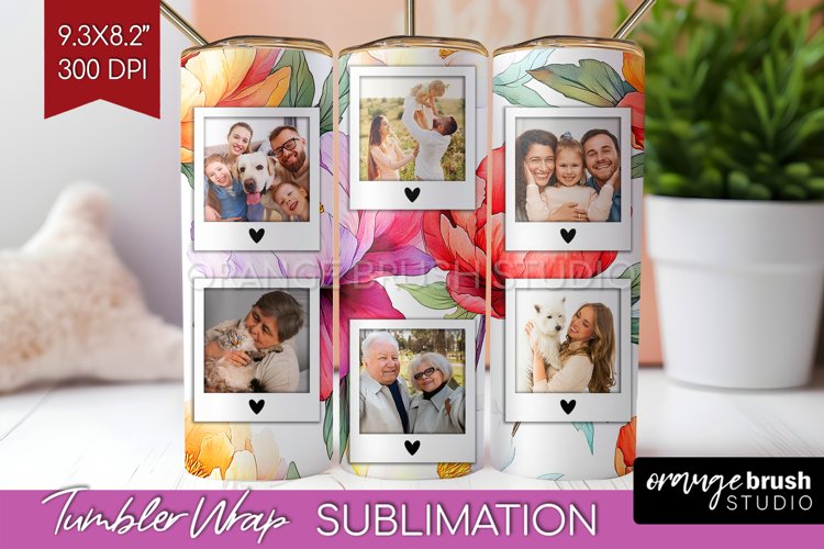 Flowers Photo Tumbler PNG - Floral Picture Tumbler Wrap