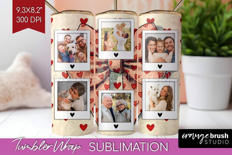 Valentines Day Photo Tumbler PNG - Heart Picture Tumbler