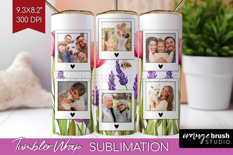 Wildflowers Photo Tumbler PNG - Floral Picture Tumbler Wrap