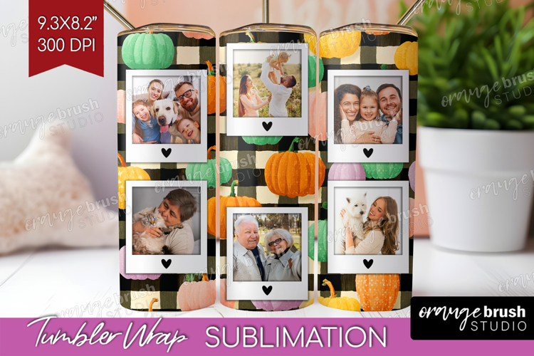 Halloween Photo Tumbler PNG - Spooky Picture Tumbler Wrap