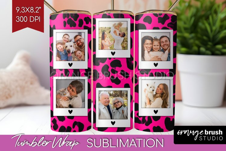 Leopard Print Photo Tumbler PNG - Animal Pattern Picture