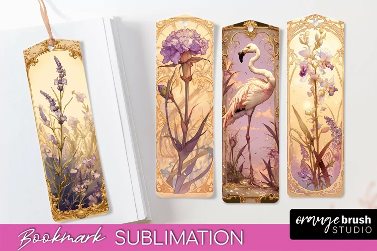 Vintage Scrapbook Bookmark Sublimation - Ephemera Bookmarks