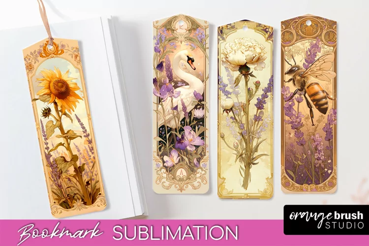Vintage Scrapbook Bookmark Sublimation - Ephemera Bookmarks