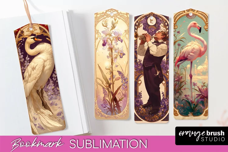 Vintage Scrapbook Bookmark Sublimation - Ephemera Bookmarks