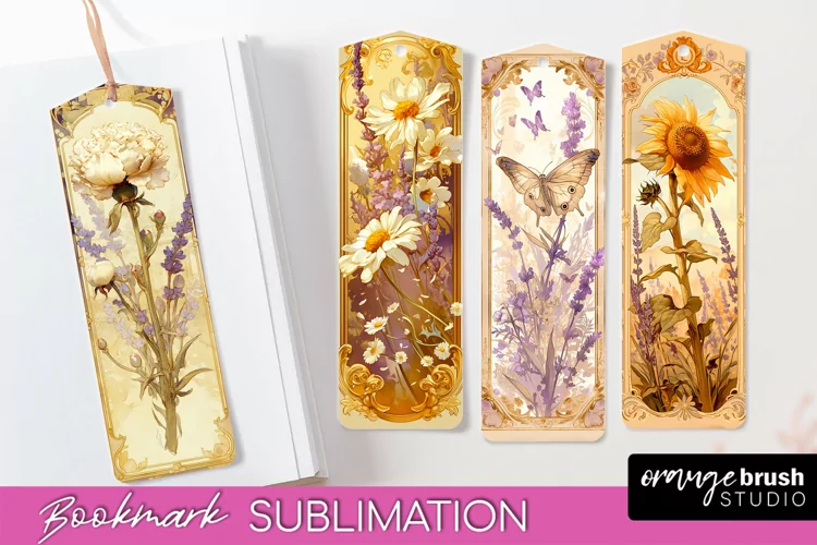 Vintage Scrapbook Bookmark Sublimation - Ephemera Bookmarks