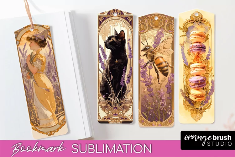 Vintage Scrapbook Bookmark Sublimation - Ephemera Bookmarks