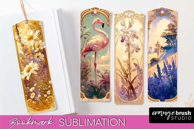 Vintage Scrapbook Bookmark Sublimation - Ephemera Bookmarks