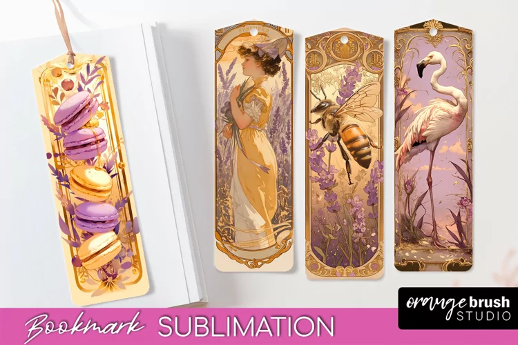 Vintage Scrapbook Bookmark Sublimation - Ephemera Bookmarks