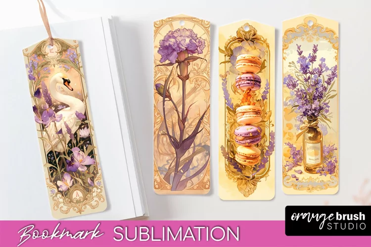 Vintage Scrapbook Bookmark Sublimation - Ephemera Bookmarks