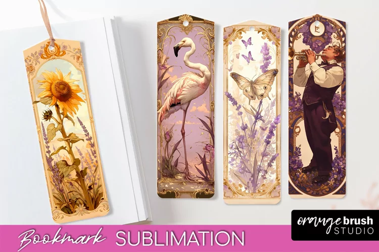 Vintage Scrapbook Bookmark Sublimation - Ephemera Bookmarks