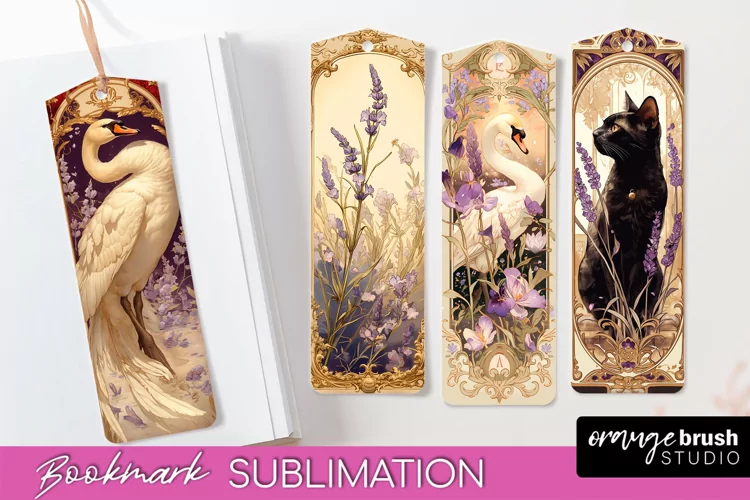 Vintage Scrapbook Bookmark Sublimation - Ephemera Bookmarks