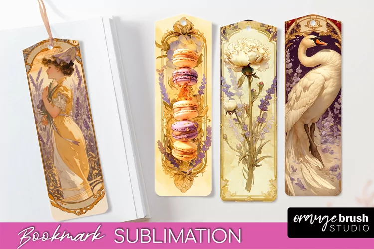 Vintage Scrapbook Bookmark Sublimation - Ephemera Bookmarks