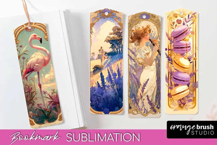 Vintage Scrapbook Bookmark Sublimation - Ephemera Bookmarks