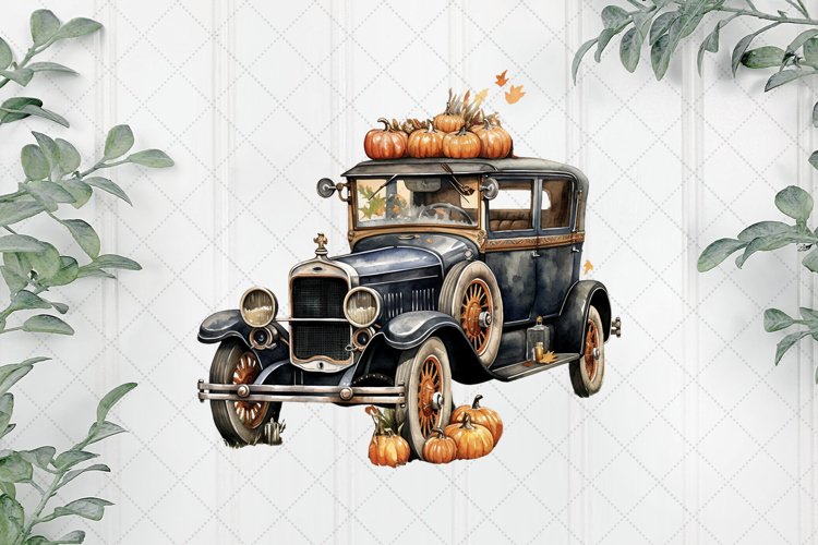 Vintage Halloween Sublimation Clipart