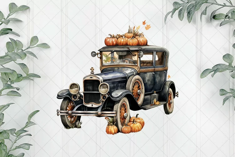 Vintage Halloween Sublimation Clipart