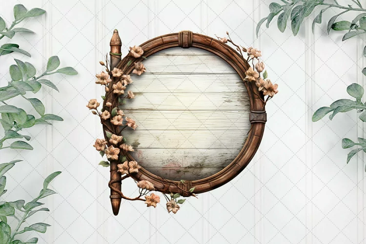 Vintage Warm Wooden Sublimation Clipart