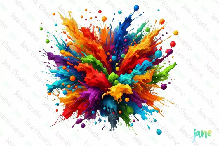Watercolor Color Splash Clipart