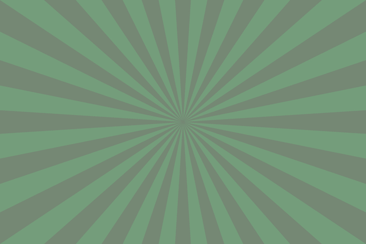 Vintage Green Sunburst Radial Ray Background Vector