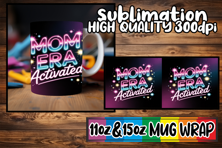 Vibrant afternoons 11oz 15oz sublimation wrap, Mothers Day