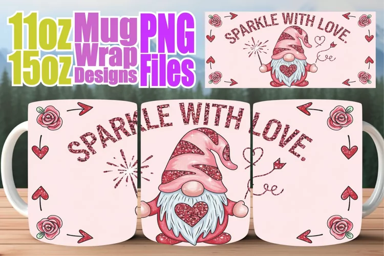 Hopeful horizons 11oz 15oz mug wrap, Valentines