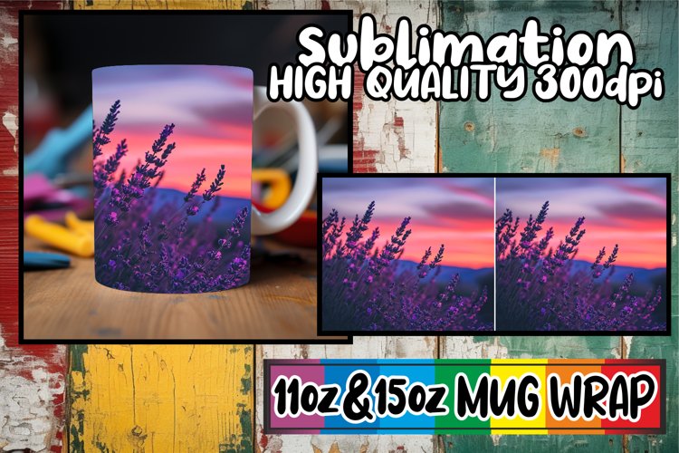 Retro Spring Blossom Bonanza: Mug Wrap Sublimation example image 1