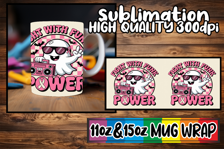 Colorful vibes sublimation print wrap, Ghost Cancer