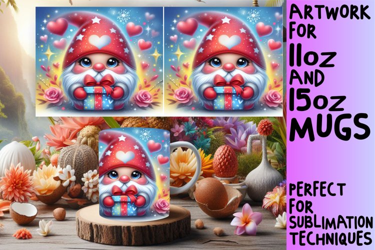 Gnomes Spreading Love on Cups example image 1