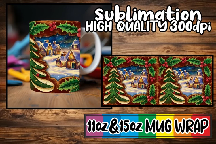 Inviting moments 11oz 15oz mug wrap, Christmas