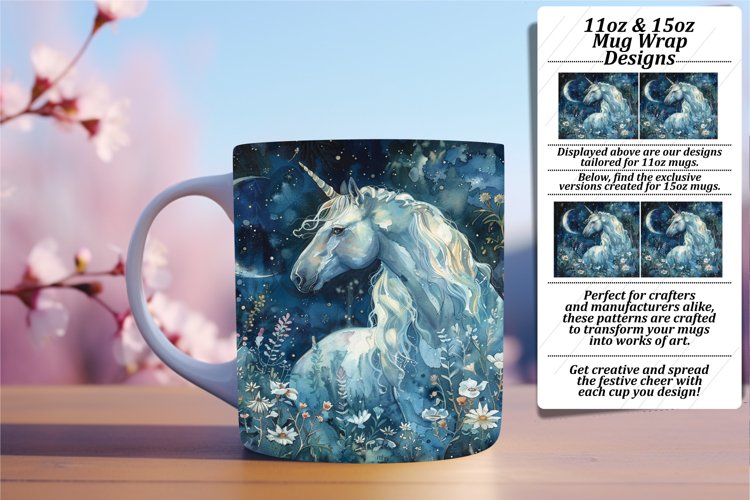 Enchanting Spring Unicorn Mug Fantasies - 11oz   15oz