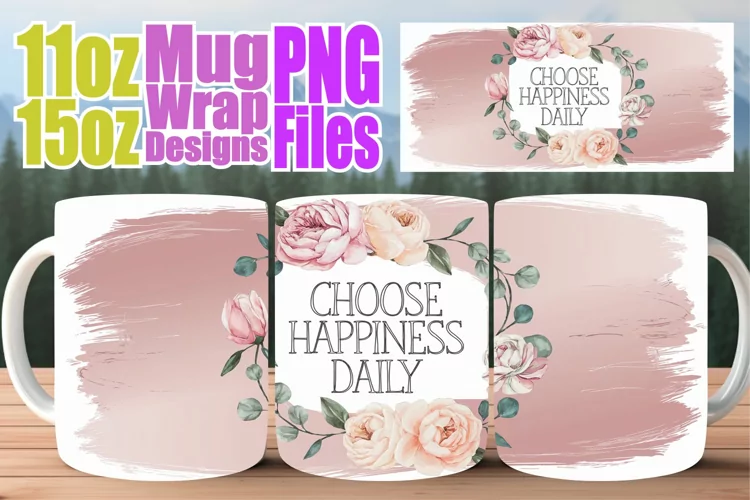 Serene beauty 11oz 15oz mug wrap, Quote