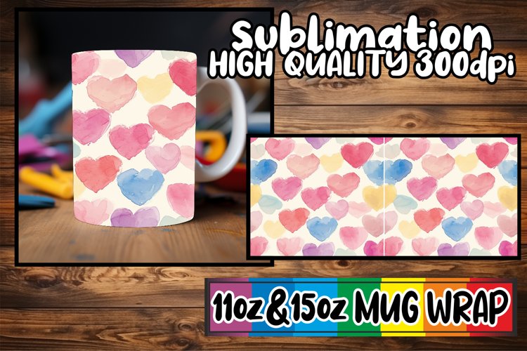 Patterned Love Mugs - Valentines Day