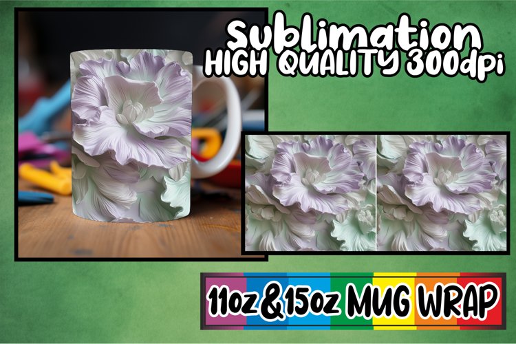 Creative Vision Mug Wrap, 11oz 15oz Art Sublimation