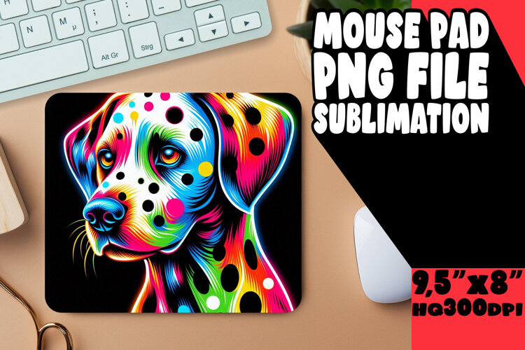 JOYFUL mouse MAT Playful Art, Dog example image 1