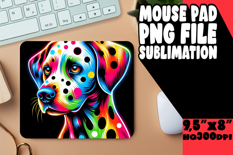 JOYFUL mouse MAT Playful Art, Dog