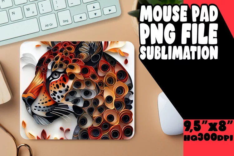 Whisker Wonderland 3D Sublimation Mouse Pad - Cat Lover