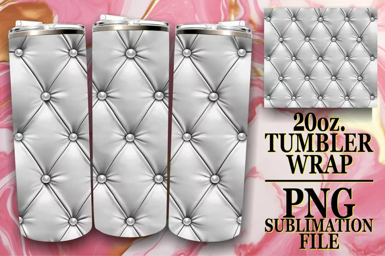 Puff 3D Quilt Tumbler Wrap, 20oz