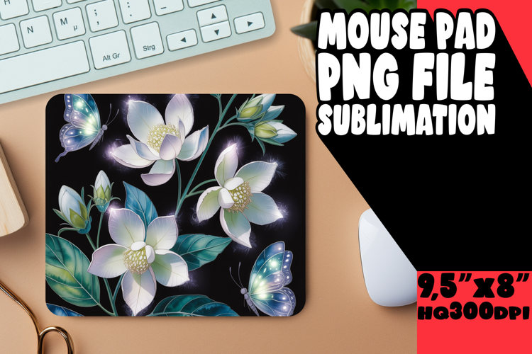 TIMELESS MOUSE MAT ARTISTIC DESIGN, Flowers