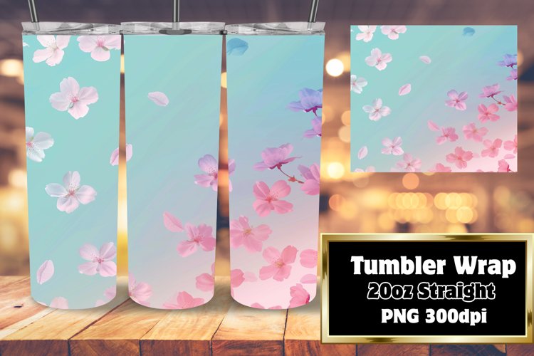 Sublimation Tumbler Wrap with Bold Gradient Art 20oz