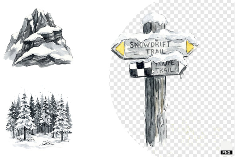 Nature Forrest Meadow Clipart example image 1
