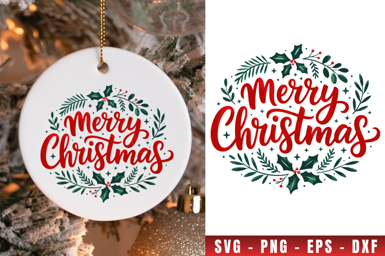 Merry Christmas Tree Svg Image 10