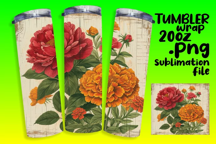 Classic Blossom Sublimation Tumbler - 20oz Gallery
