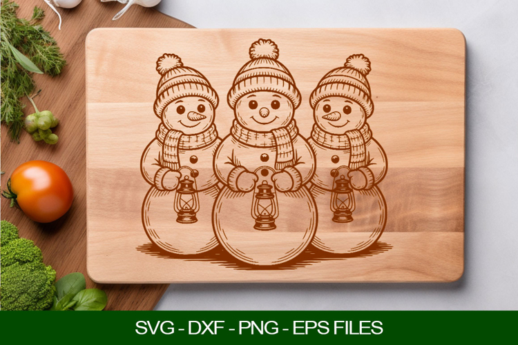 Christmas Snowman Svg Image 4