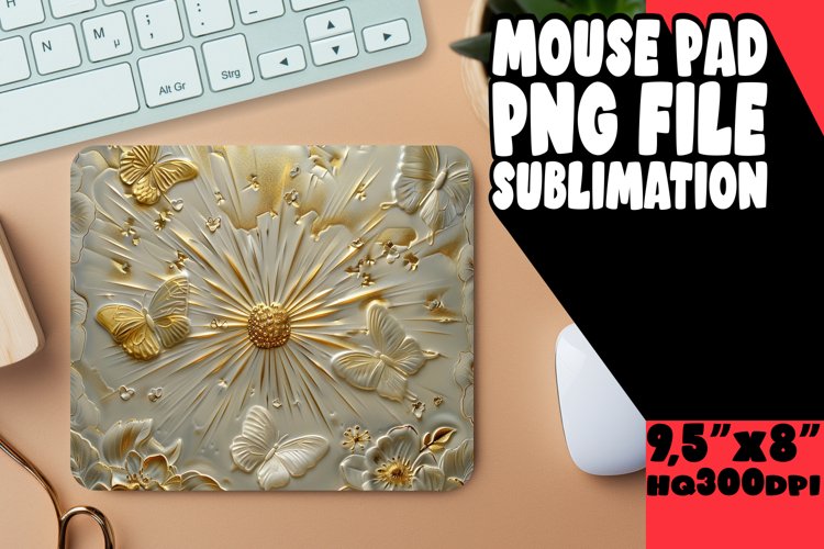 Delicate Springtime Bloom Sublimation Mouse Pad example image 1