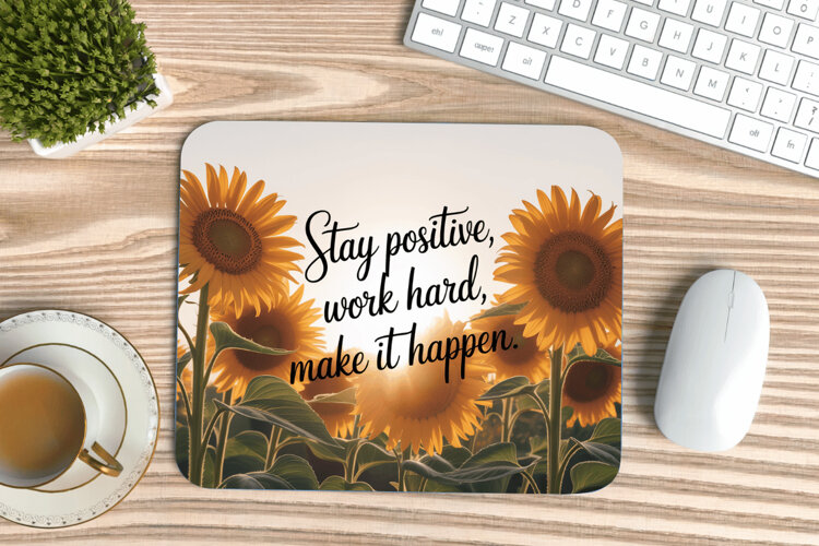 Inspirational Quotes Mouse Pad, Motivational PNG Sublimation example image 1
