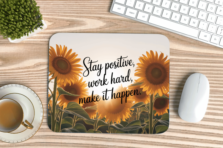 Inspirational Quotes Mouse Pad, Motivational PNG Sublimation