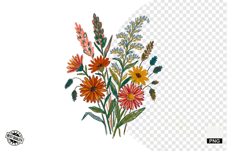 Wildflowers Clipart Image 15