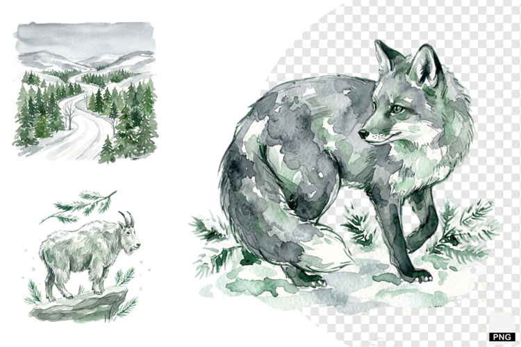 Winter Nature Escape Clipart