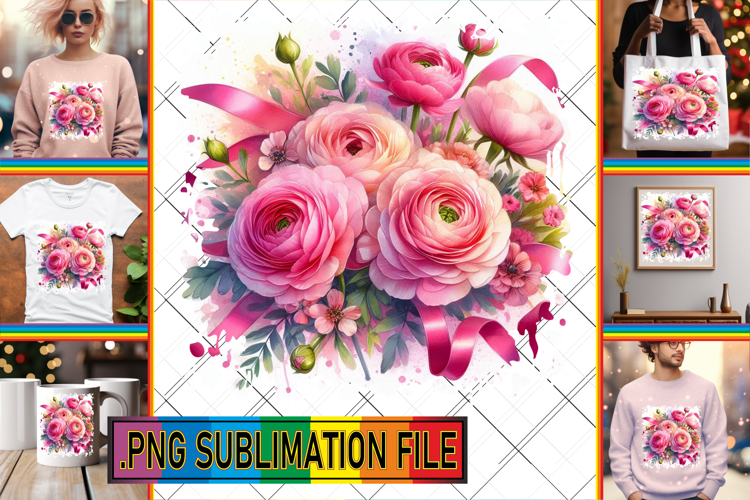 Cheerful TSHIRT Designs Magic PNG, Flowers