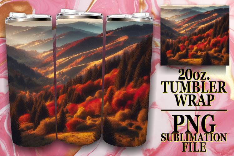 Thanksgiving Tumbler Wrap Image 2